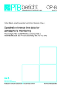 Spectral reference line data for atmospheric monitoring