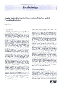 Ocular Safety During the Observation of the Sun and of Planckian Radiators