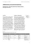 Reflektometrie mit Synchrotronstrahlung