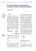 Parameter Identification and Measurement Uncertainty for Dynamic Measurement Systems