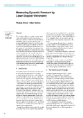 Measuring Dynamic Pressure by Laser Doppler Vibrometry