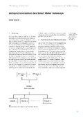 Zeitsynchronisation des Smart Meter Gateways