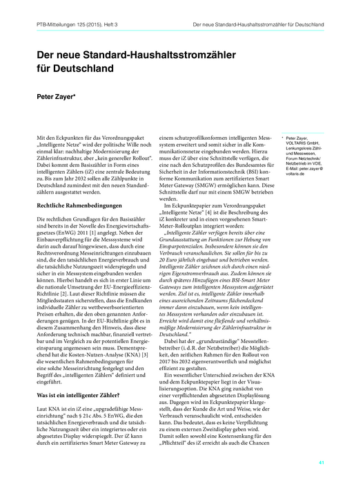 Der neue Standard-Haushaltsstromzähler für Deutschland