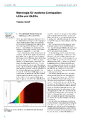 Metrologie für moderne Lichtquellen: LEDs und OLEDs