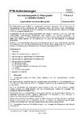 PTB-Anforderungen PTB-A 4.2 „Volumenmessgeräte für Flüssigkeiten in ruhendem Zustand. Lagerbehälter und deren Messgeräte“. Ausgabe Dezember 2010