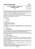PTB-Anforderungen PTB-A 4.4 „Volumenmessgeräte für Flüssigkeiten in ruhendem Zustand. Fässer“. Ausgabe Februar 1989