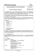 PTB-Anforderungen PTB-A 6.1 „Volumenmessgeräte für strömendes Wasser. Volumenmessgeräte für Kaltwasser“. Ausgabe November 2001