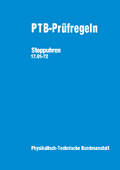 PTB-Prüfregeln. Stoppuhren. 17.01-72