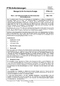 PTB-Anforderungen PTB-A 22 „Messgeräte für thermische Energie - Warm- und Heißwasserzähler für Wärmetauscher-Kreislaufsysteme“. Ausgabe März 1996