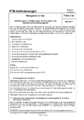 PTB-Anforderungen PTB-A 7.63 „Messgeräte für Gas; Anforderungen an Kalibriergase für Brennwert- und Gasbeschaffenheitsmessgeräte“. Ausgabe Mai 2011.