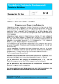 Technische Richtlinien G 14 „Messgeräte für Gas; Einspeisung von Biogas in das Erdgasnetz“. Ausgabe 11/07
