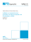 Leitfaden zu messtechnischen Kontrollen von Medizinprodukten mit Messfunktion (LMKM)