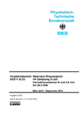 Vergleichsbericht DKD-V 02.03 Nationaler Ringvergleich HF-Dämpfung in den Konnektorsystemen N und 3,5 mm bis 26,5 GHz