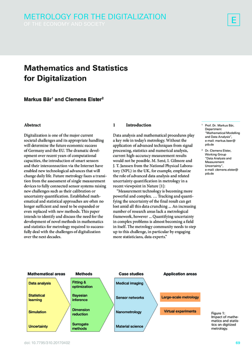 Mathematics and Statistics for Digitalization