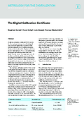 The Digital Calibration Certificate