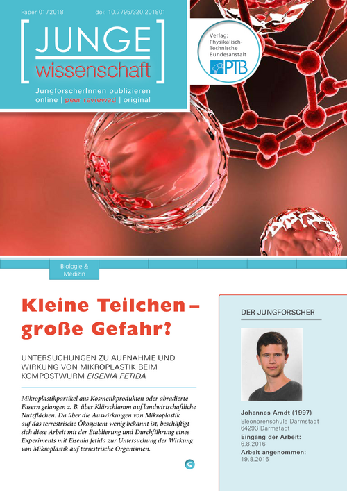 Kleine Teilchen, große Gefahr?, Untersuchungen zur Aufnahme und Auswirkungen von Mikroplastik beim Kompostwurm Eisenia fetida