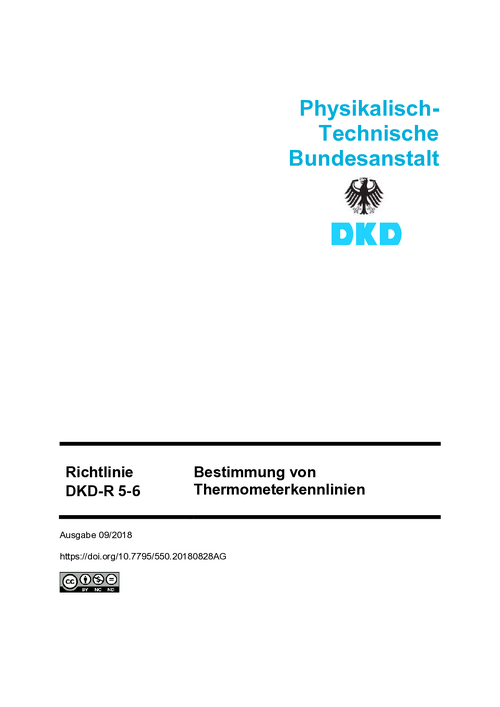 Bestimmung von Thermometerkennlinien : Richtlinie DKD-R 5-6
