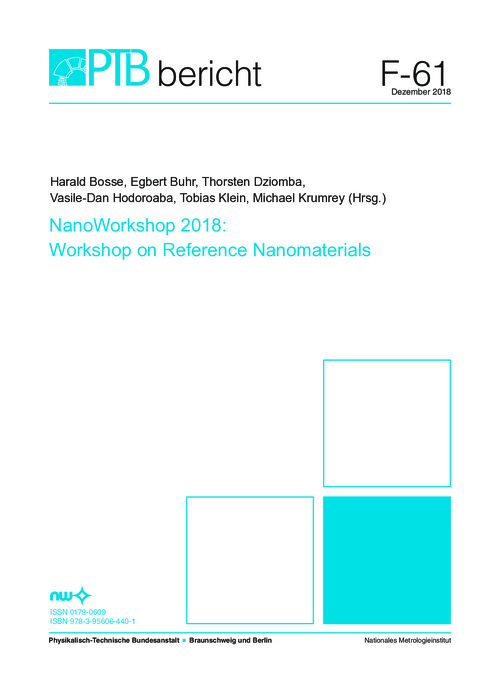 NanoWorkshop 2018: Workshop on Reference Nanomaterials