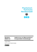 Kalibrierung von Messverstärkern für dynamische Anwendungen : Richtlinie DKD-R 3-2