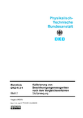 Kalibrierung von Beschleunigungsmessgeräten nach dem Vergleichsverfahren : Richtlinie DKD-R 3-1 Blatt 2