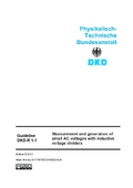 Measurement and generation of small AC voltages with inductive voltage dividers : Guideline DKD-R 1-1