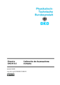 Calibración de dispensadores múltiples : Directriz DKD-R 8-2