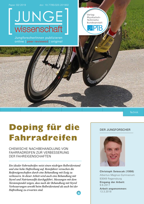 Doping für die Fahrradreifen, Chemische Nachbehandlung von Fahrradreifen zur Verbesserung der Fahreigenschaften