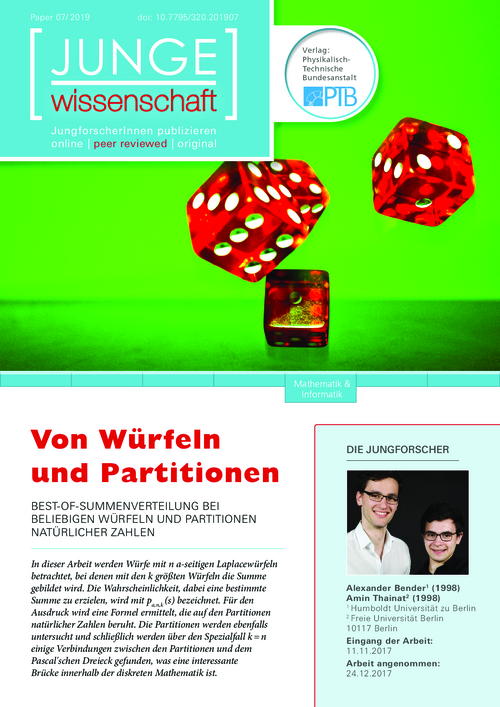 Von Würfeln und Partitionen, Best-of-Summenverteilung bei beliebigen Würfeln und Partitionen natürlicher Zahlen