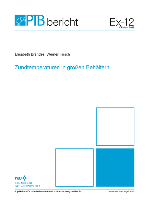 Zündtemperaturen in großen Behältern