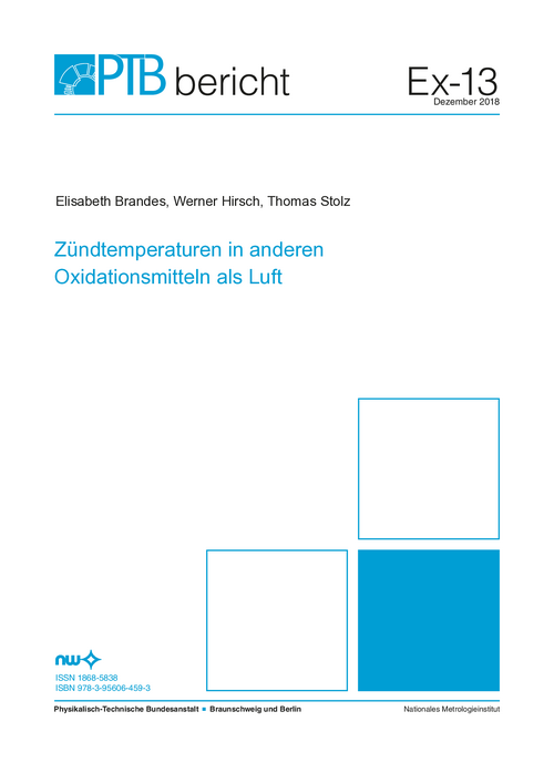 Zündtemperaturen in anderen Oxidationsmitteln als Luft