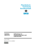 Kalibrierung von Einzelhubdispensern und Kolbenbüretten : Richtlinie DKD-R 8-3