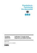 Calibration of single stroke dispensers and piston burettes : Guideline DKD-R 8-3