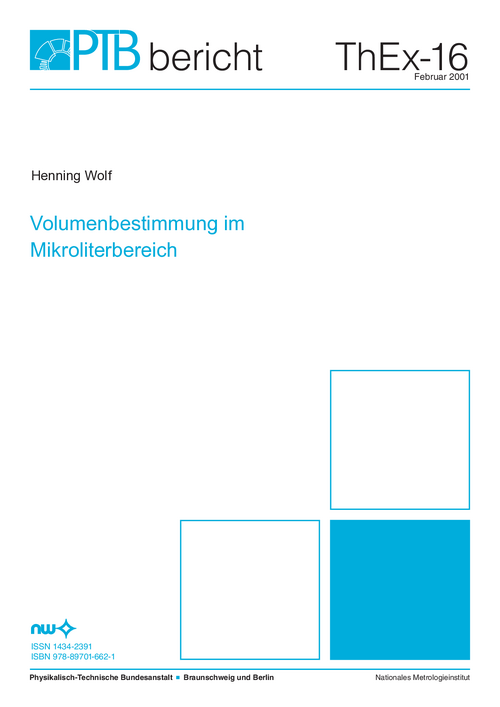 Volumenbestimmung im Mikroliterbereich