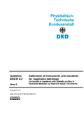 Calibration of instruments and standards for roughness metrology, Calibration of standards with periodic profiles in horizontal direction by means of stylus instruments : Guideline DKD-R 4-2 Sheet 3