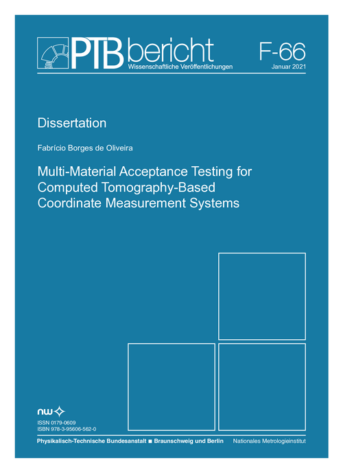 Multi-Material Acceptance Testing for Computed Tomography-Based Coordinate Measurement Systems