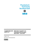 Nationaler Vergleich von Aräometerkalibrierungen April 2018 – Juni 2019 : Vergleichsbericht  DKD-V 8-1