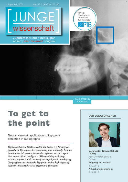 To get to the point, Neural Network application to key-point detection in radiographs