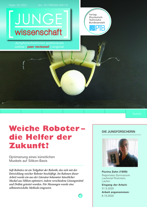 Weiche Roboter – die Helfer der Zukunft?, Optimierung eines künstlichen Muskels auf Silikon-Basis