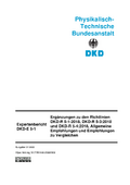 Ergänzungen zu den Richtlinien DKD-R 5-1:2018, DKD-R 5-3:2018 und DKD-R 5-4:2018, Allgemeine Empfehlungen und Empfehlungen zu Vergleichen : Expertenbericht DKD-E 5-1