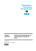 Calibración de dispensadores de una sola carrera y buretas de pistón : Directriz DKD-R 8-3