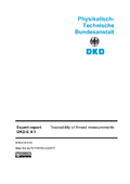 Traceability of thread measurements : Expert report DKD-E 4-1