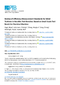Review of Efficiency Measurement Standards for Wind Turbines on Nacelle Test Benches: Based on Small-Scale Test Benches for Electrical Machines