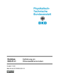 Kalibrierung von Widerstandsthermometern : Richtlinie DKD-R 5-1