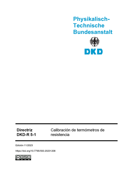 Calibración de termómetros de resistencia : Directriz DKD-R 5-1