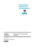 Calibración de termómetros de resistencia : Directriz DKD-R 5-1