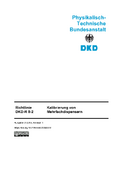 Kalibrierung von Mehrfachdispensern : Richtlinie DKD-R 8-2 Revision 1