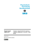 Common requirements for machine- readable certificates in the ISO 17000 series : Expert report DKD-E 0-2