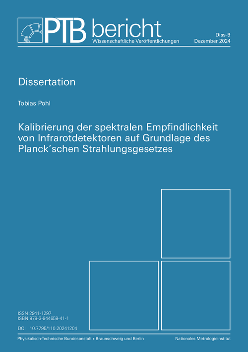 Kalibrierung der spektralen Empfindlichkeit von Infrarotdetektoren auf Grundlage des Planck’schen Strahlungsgesetzes