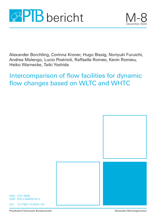 Intercomparison of flow facilities for dynamic flow changes based on WLTC and WHTC