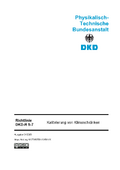 Kalibrierung von Klimaschränken : Richtlinie DKD-R 5-7
